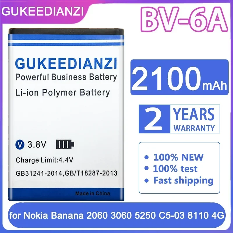 Battery For Nokia BL-5C 1112 1208/For Ascent 2010/3230 5070/5310 6700S/2060 3060/BL-5J 5230 5232 5800/8800 8860/6290 n70 n71 n72