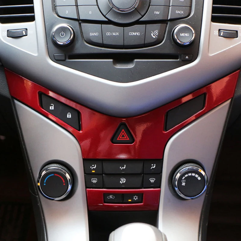 Dekoracyjna nakładka na panel centralny samochodu, chromowane cekiny, do Chevrolet Cruze 2009-2015, część akcesoryjna.