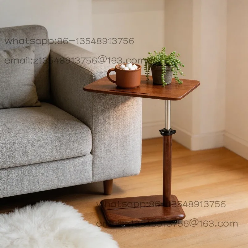 Ash wood removable small side few bedrooms all solid wood with wheels lifting computer table sheet music stand reading table