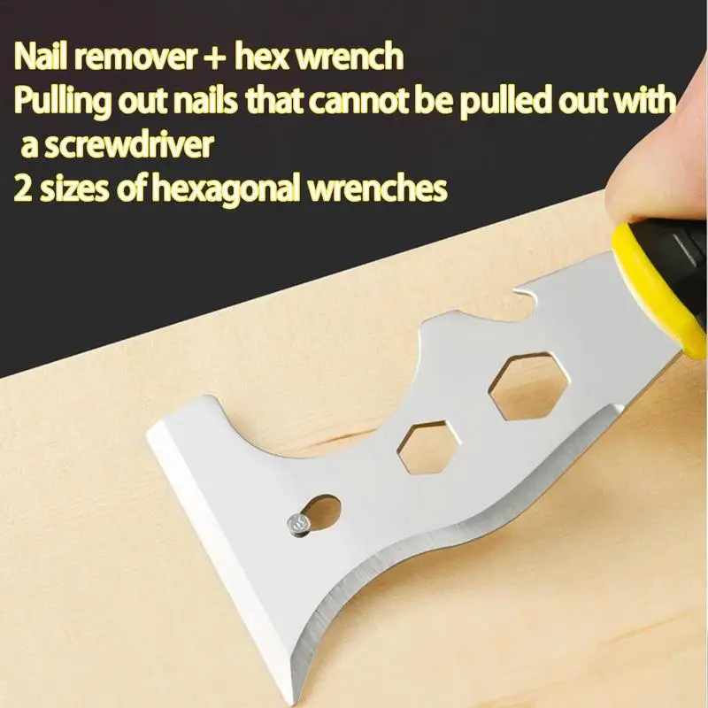 Putty Knives Scraper Multi Use Putty Knife Stainless Steel Drywall Putty Knives Tool For Wallpaper Can Opener Home DIY Accessory