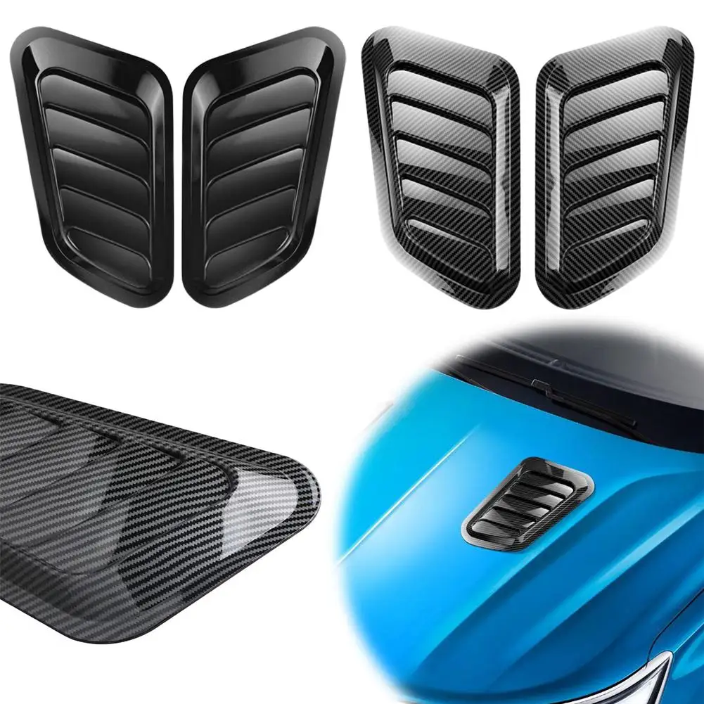 

Автомобильный поддельный воздуховыпускной отверстие, украшение капота двигателя, воздуховыпускное отверстие, воздуховолокно, карбоновый выпуск, наклейка на капот двигателя, поддельная модификация A R6I7