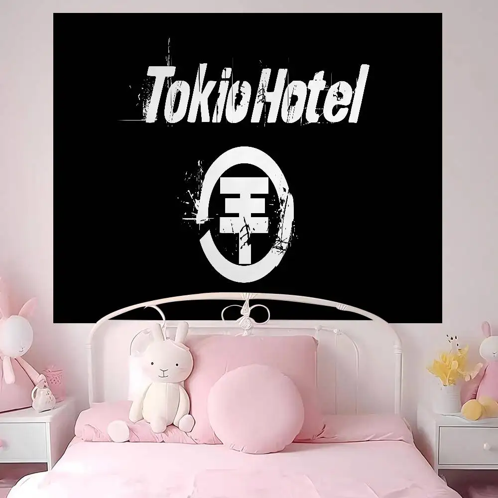 T-Tokyo H-Hotel Band Printed Large Wall Tapestry Cheap Hippie Wall Hanging Bohemian Wall Tapestries Mandala Home Decor