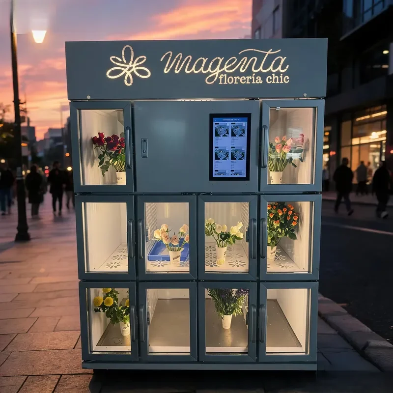 Automatic Fresh Flower Vending Machine with Refrigeration Smart Flower Bouquet Vending Machine