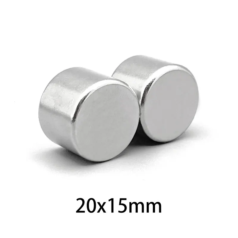 1/2/5/10PCS 20x15 mm Bulk Round Rare Earth Magnet 20mm X 15mm Round Search Magnet 20x15mm Disc Neodymium Magnet 20*15 mm N35