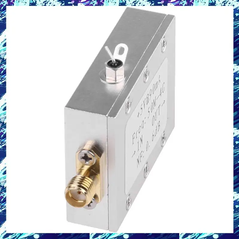 RF Amplifier Module Metal RF Amplifier Module Ham Radio Board LNA 50M-4Ghz NF=0.6DB