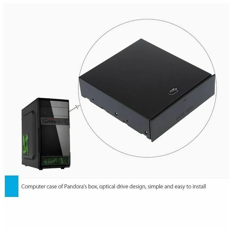 Desktop Storage Box Organizer Drawer Optical Drives 5.25Inch Front Panel Storage Holders & Racks for Desktop PC Computer