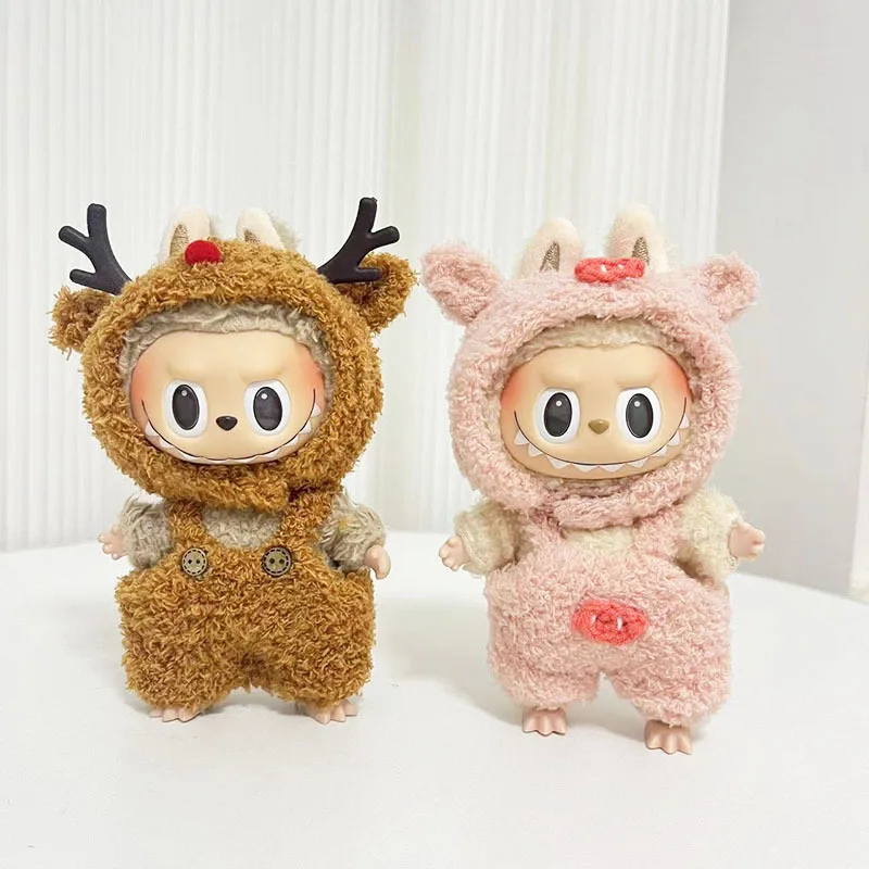 

17cm Labubu Doll Clothes Hoodies Doll Accessories Cute Little Clothes Fashion Korea Kpop Exo Labubu Outfit Kawaii ﻿DIY Girl Gift