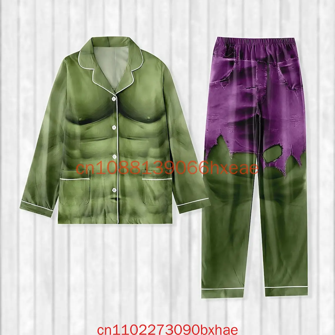 

Пижамный комплект Hulk для косплея, праздничные пижамы Incredible Hulk, мужские и женские пижамы для фанатов Marvel