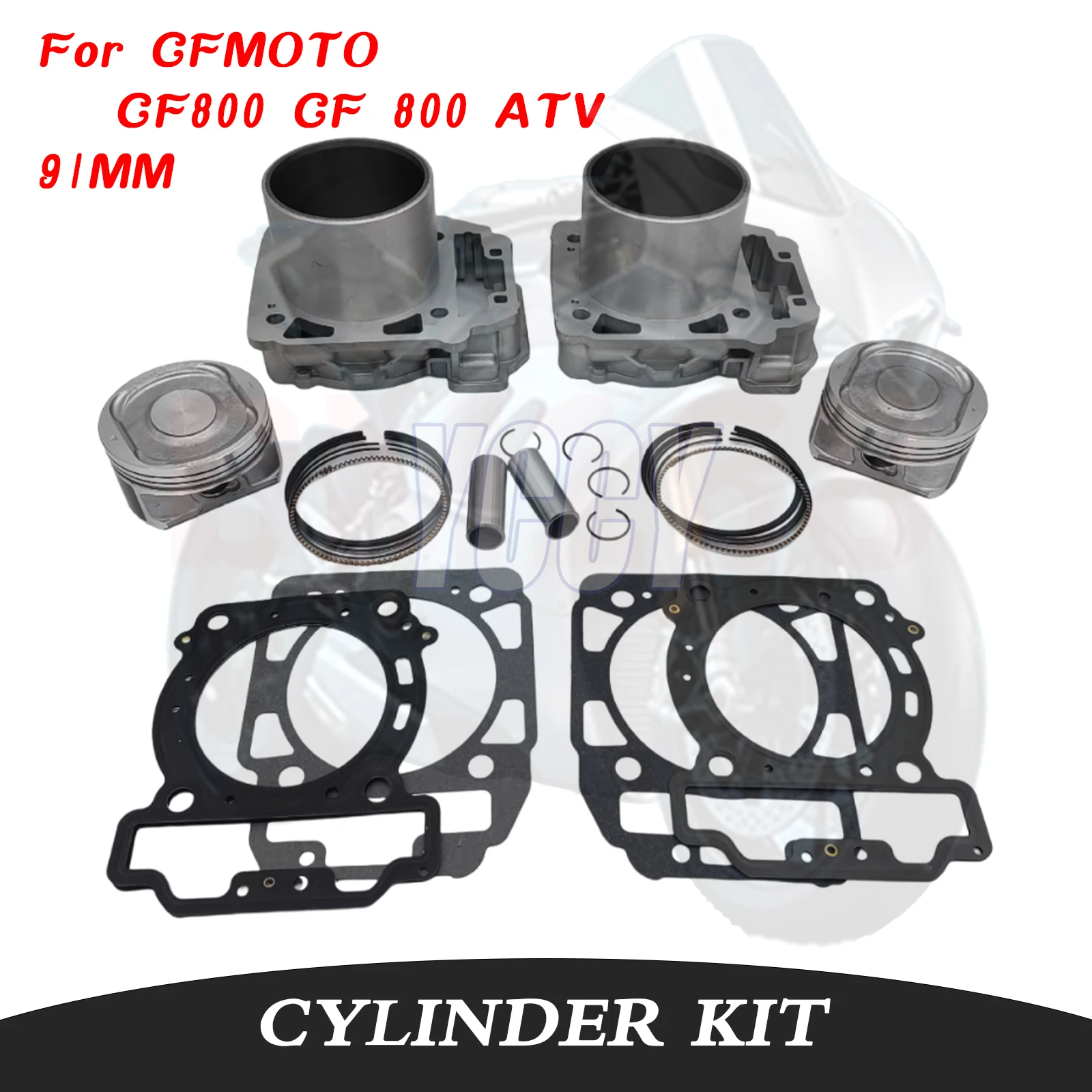 91mm 800cc For CFMOTO CF800 CF 800 ATV Impeccable Motorcycle Engine Accessories Cylinder Kit Piston Rings Gasket Double-cylinder