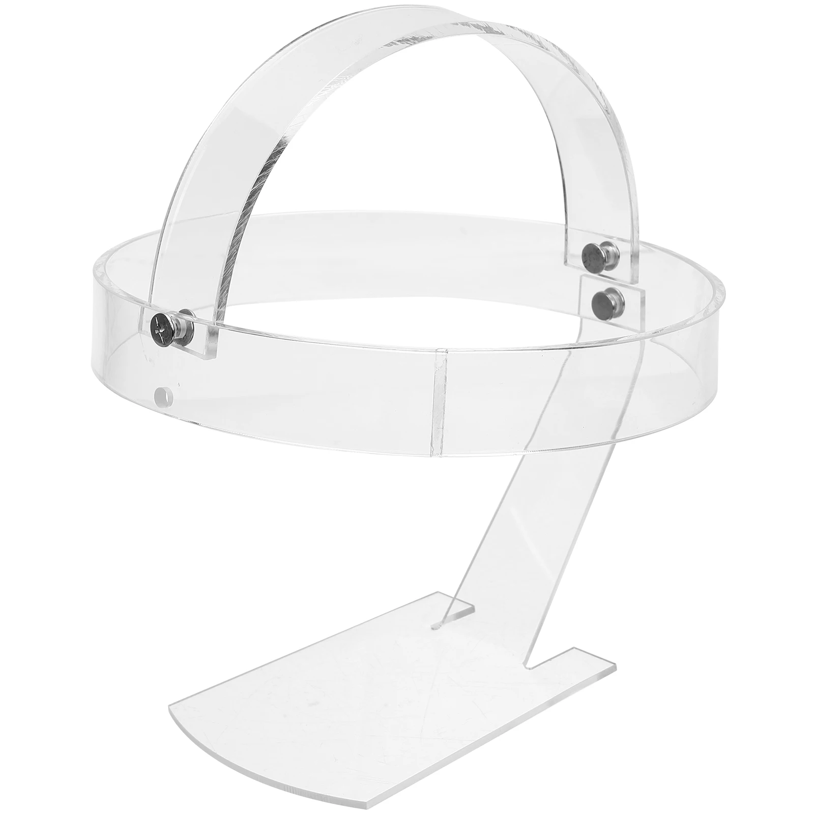 

Acrylic Hat Stand for Multiple Hats Headlamp Hat Display Stand Transparent Rack Storage Solution Organizer Shelf