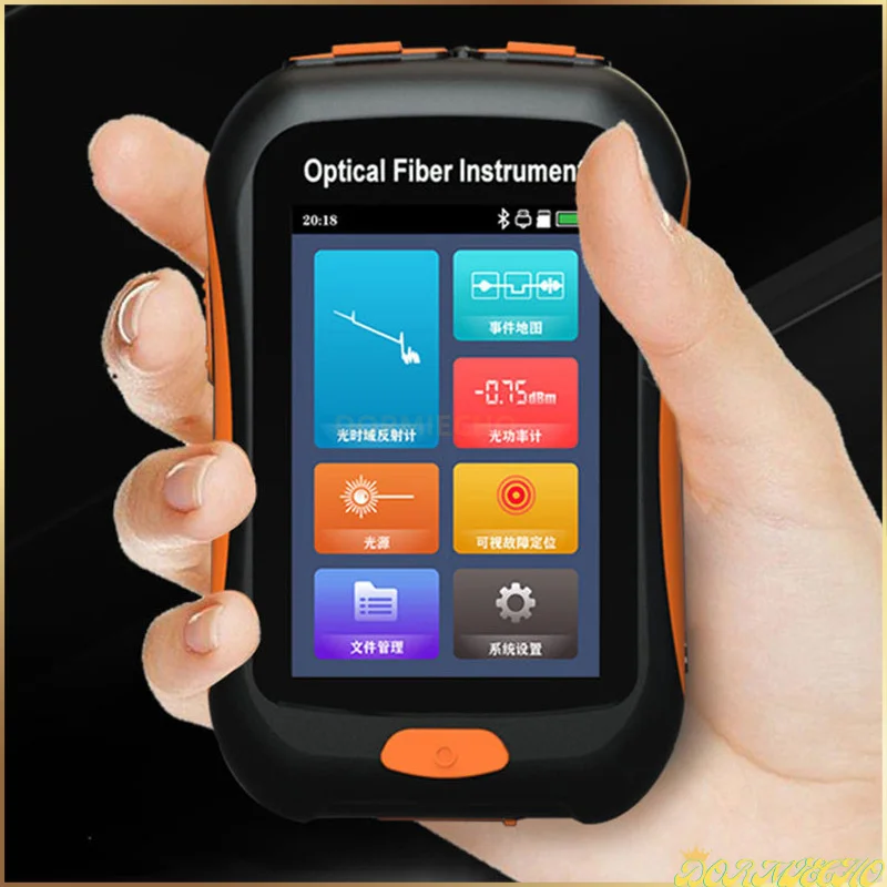 Imagem -05 - Mini Otdr Fiber Optic Reflectometer Nk2800 Active Fiber Vfl Ols Opm Mapa 20db 80km 1550nm