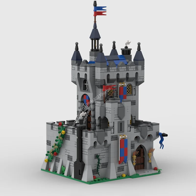 1467pcs Moc Medieval Impenetrable Dungeon Modular Building Blocks Castle Diy Creative Kids Assembly Educational Bricks Toys Gift