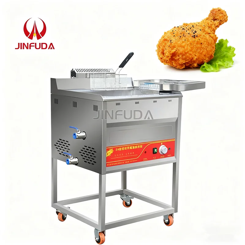 

New Wholesale Multifunctional Two-Tank Stainless Steel 6KW Deep Fryer for Hotels & Restaurants