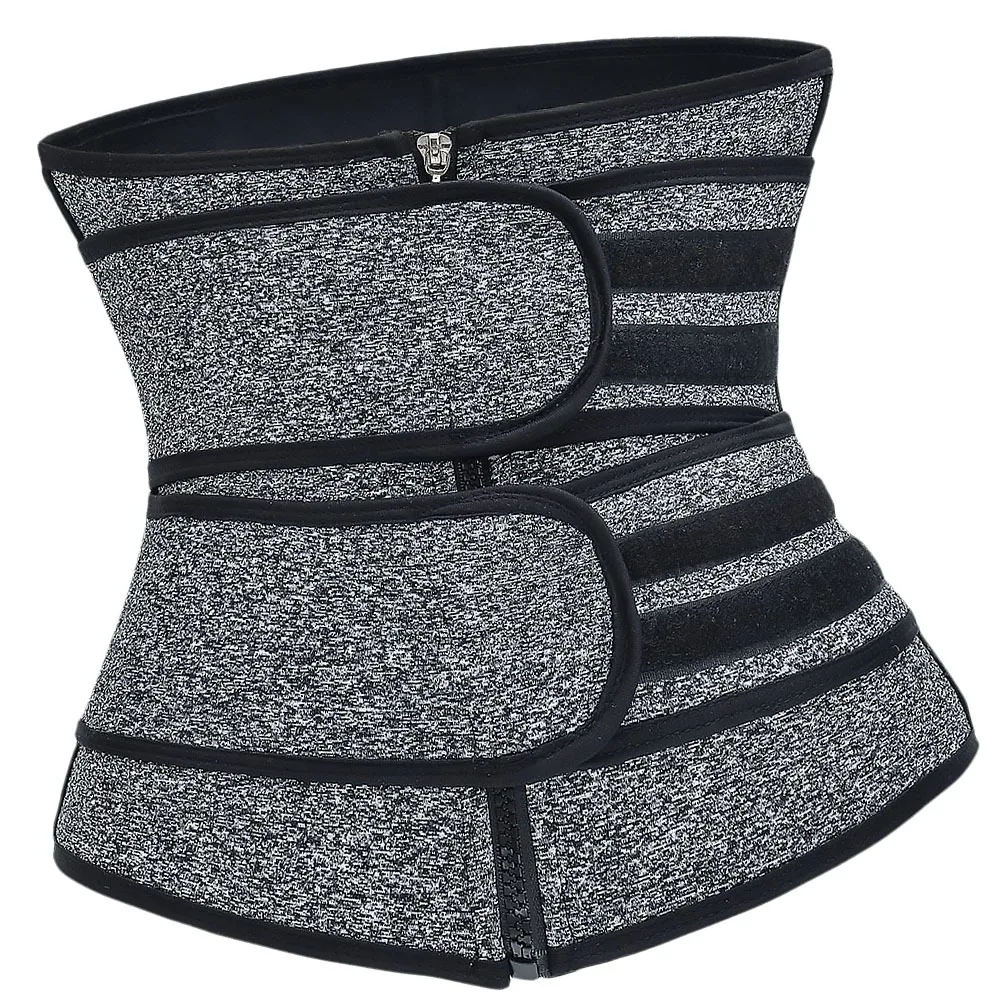 Fitness Waist Trainer Bodysuit Grey Size Xl Elastic Breathable Durable Women Body Shaper Slimming Bustier Tops