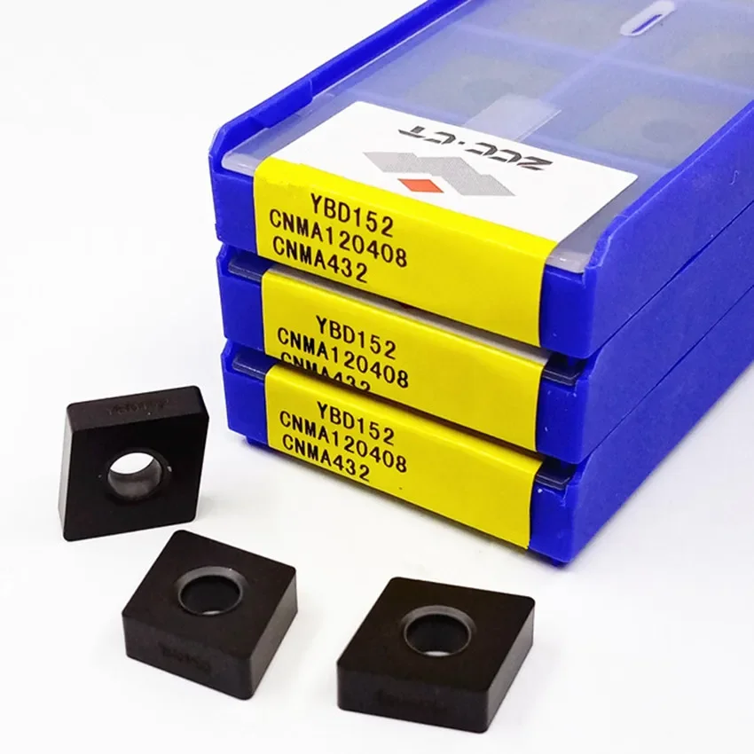 

ZCC.CT CNMA120408 YBD102 /CNMA120408 YBD152/CNMA120408 YBD052/CNMA120408 YB7305/CNMA120408 YBD152C твердосплавные пластины с ЧПУ 10 шт./кор.