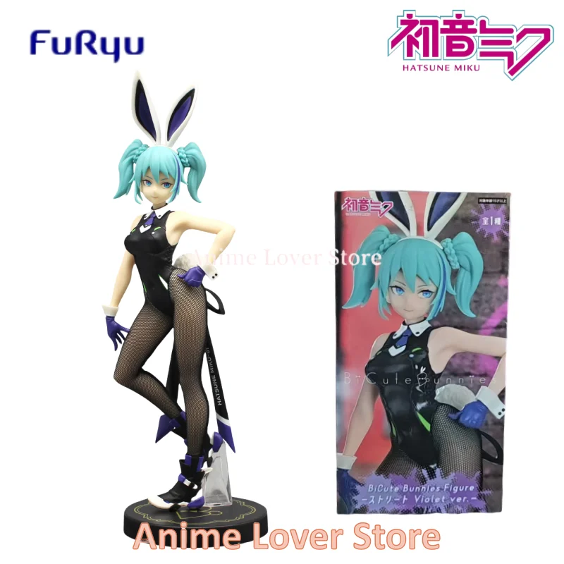 In Voorraad Furyu Originele Miku Bunny Girl Konijn Anime Figuur Speelgoed Voor Kinderen Cadeau Verzamelmodel Ornamenten