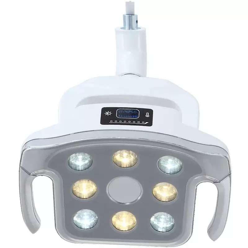 Lampa dentystyczna Dental 12W 8 LED Lampa do jamy ustnej Dentysta Operacja Czujnik temperatury światła Lampa do jamy ustnej do fotela dentystycznego