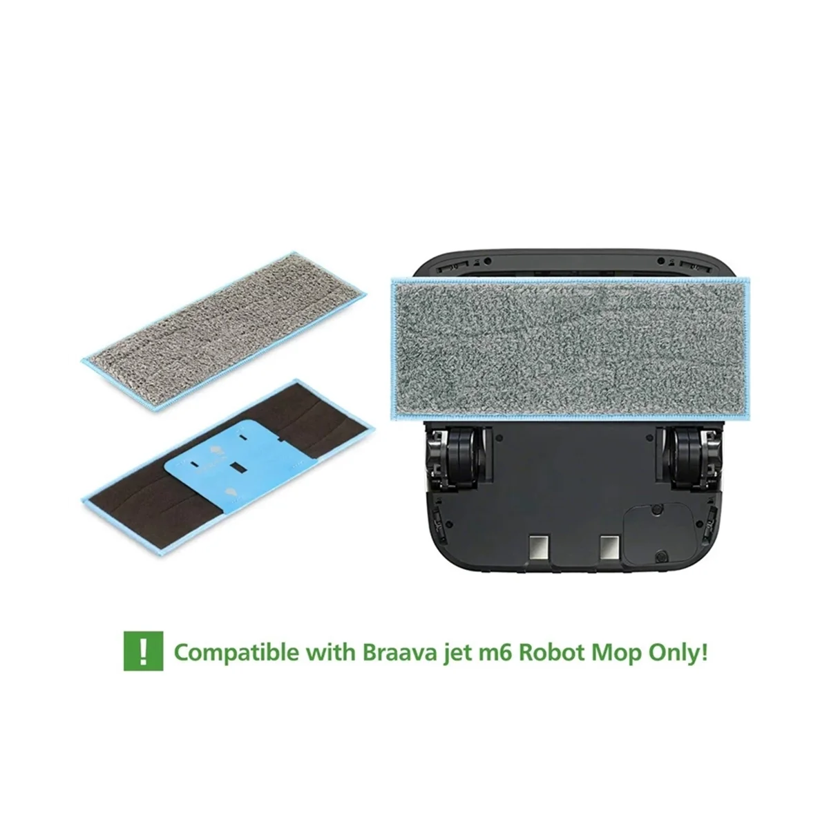 Peças de aspirador de pó laváveis, almofadas molhadas para robô aspirador de pó m6, panos de esfregão, acessórios de substituição