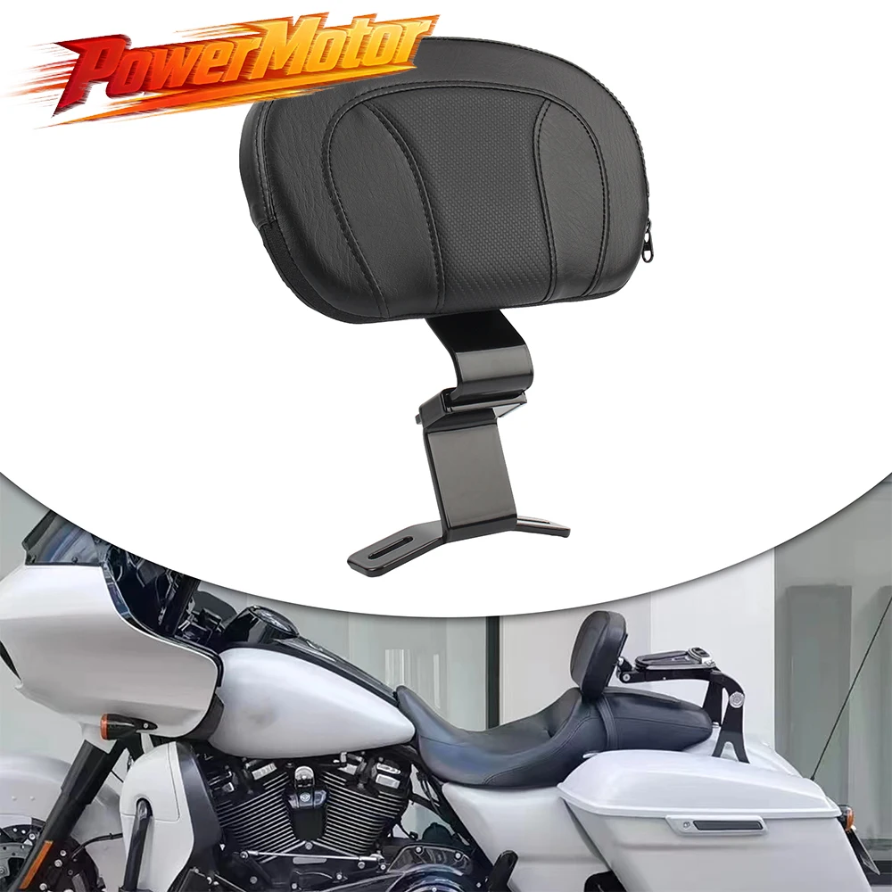 Motorrad-Fahrer-Rückenlehne Sissy Bar Halterungspolster Teile für Harley Touring Road King Road Glide Street Glide 2009-2022 Zubehör
