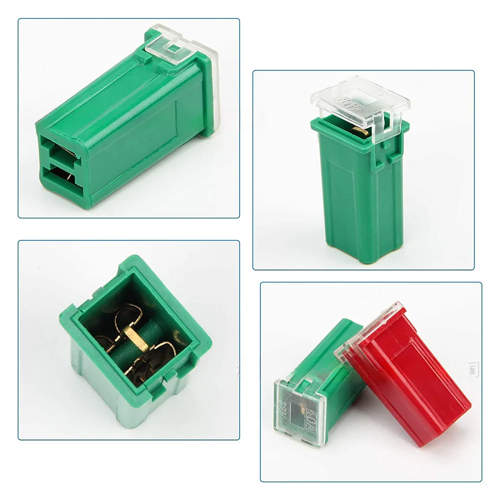 

40pcs Fuse DC12-32V Box Fuse For Trailer Power Brake Control Shaped Mini Car Fuse Combination Kit Square Parts Set For 20-60A