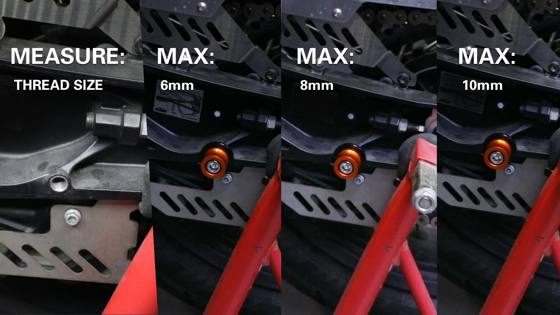 Per Honda CBR1000RR CBR 1000RR 2004 2005 2006 2007-2011 cavalletto per telaio moto cursori a vite bobine per forcellone accessori per cursore