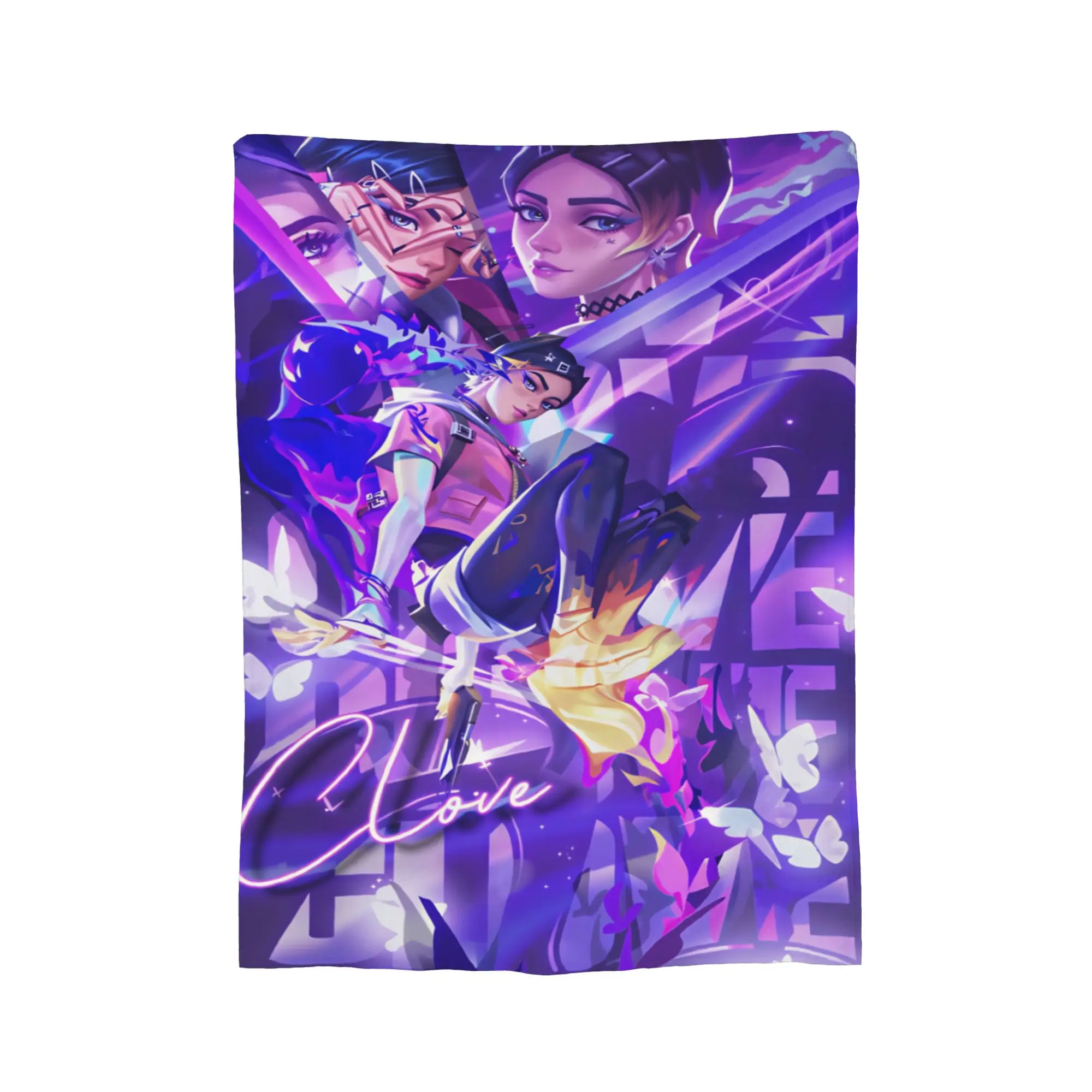 Valorant Anime Gaming Flannel Blanket Winter  Soft Warm Bedding Throws for Kids Adult Home Decor Funny Bedspread Sofa Bed Cover