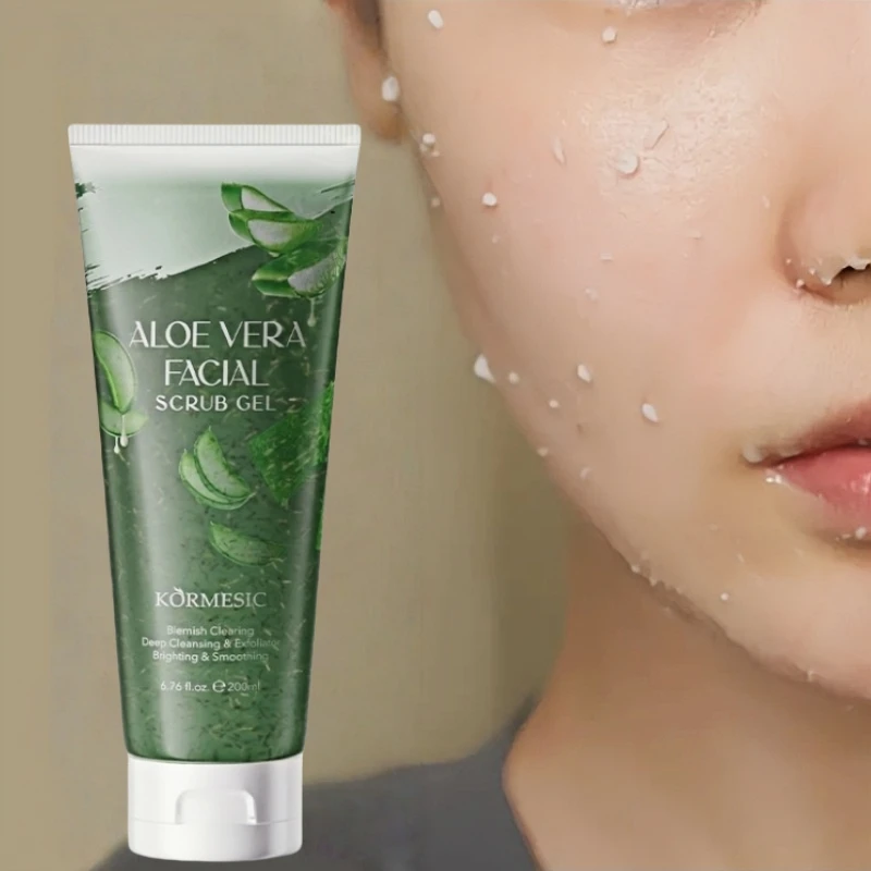 Aloe Vera Curry Dual-Action Scrub |   Exfoliating + Skin Nourishing, All in One. Mild Curry Granules Deeply Cleanse Old Dead Skin
