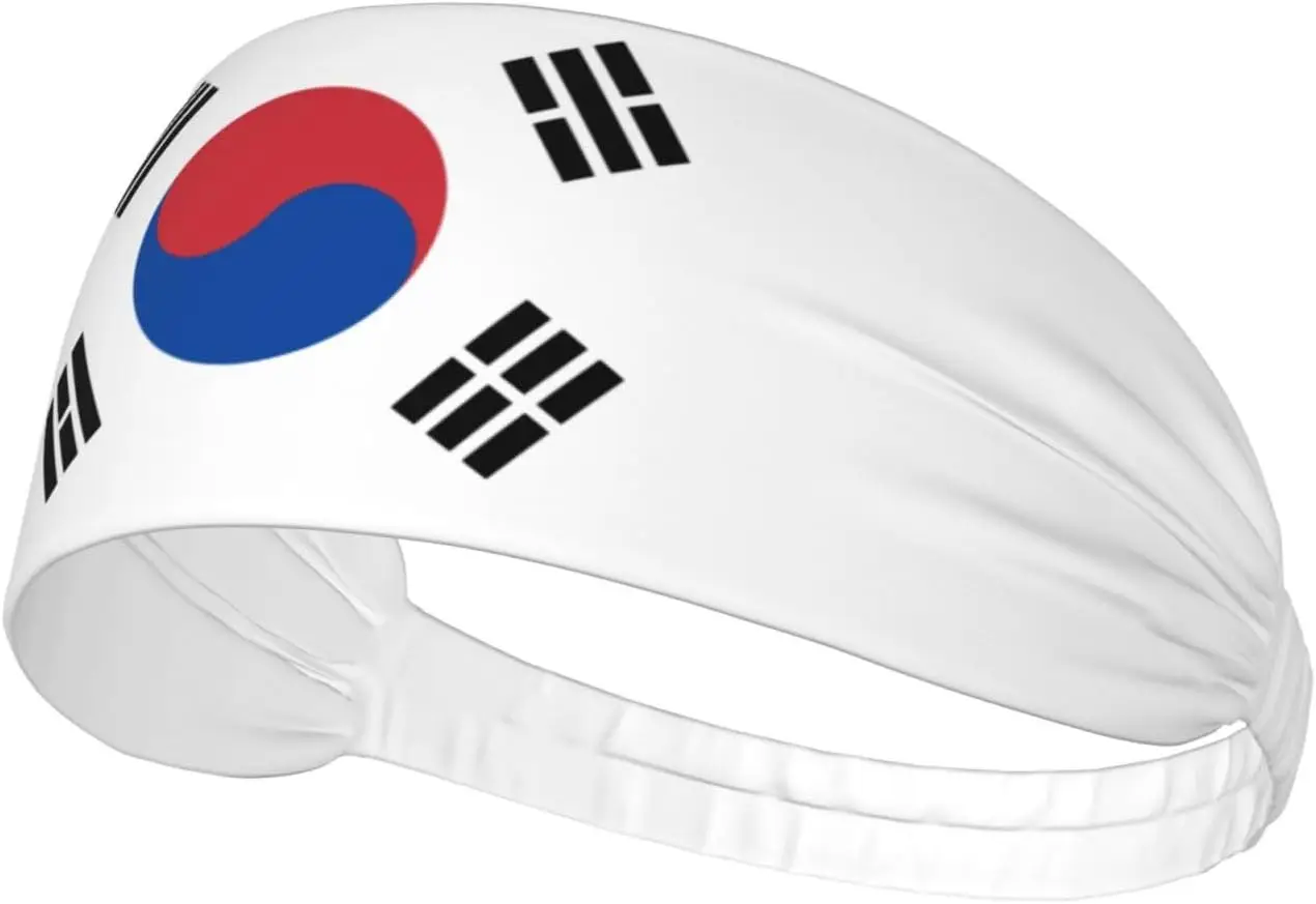 Dominican Flag of National Flags Elastic Exercise Headband for Women Men - Moisture-Wicking Non-Slip Sports Sweatband for Runnin