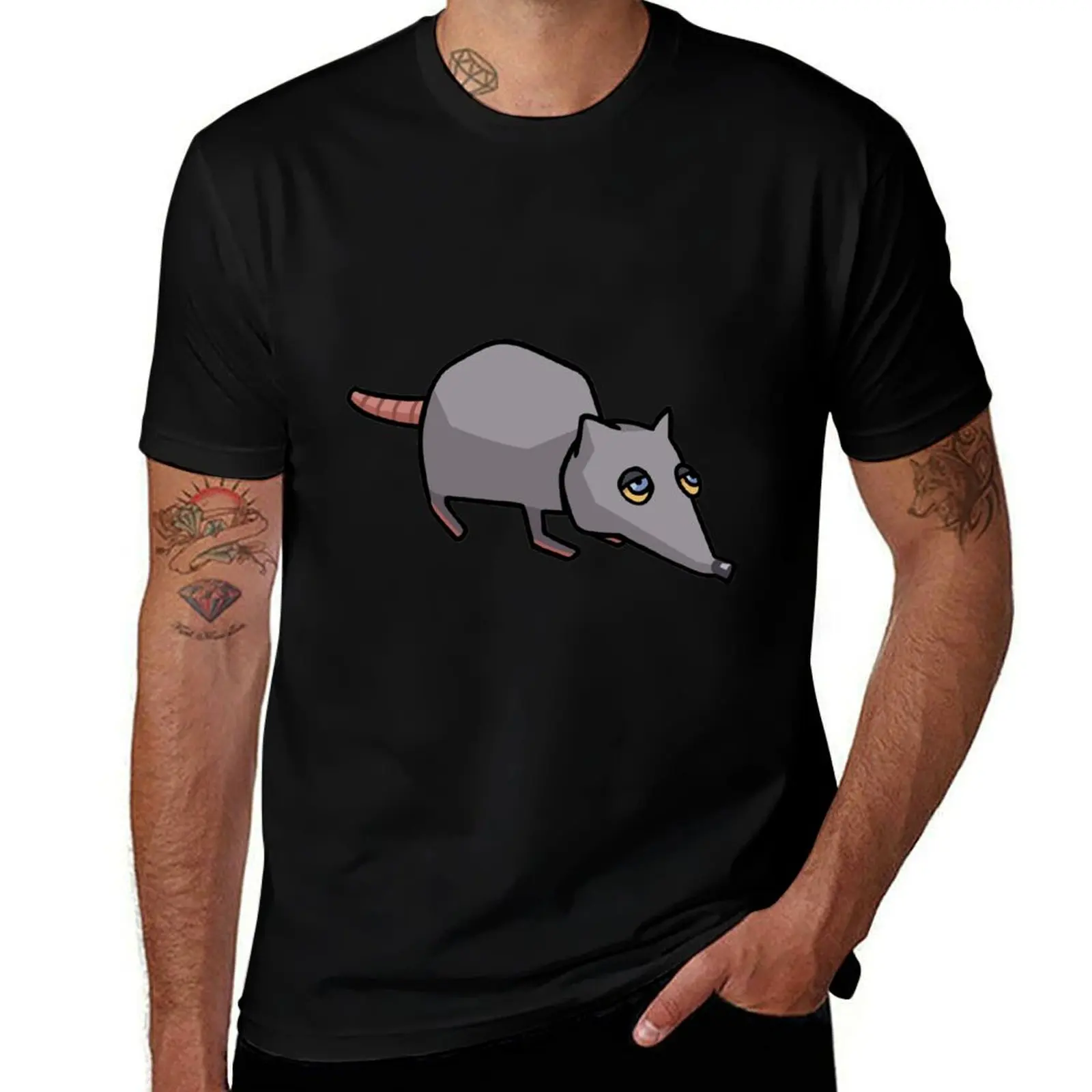 The Giant Rat That Makes All of da Rules T-Shirt Basic Lightweight Short Sleeve Tee