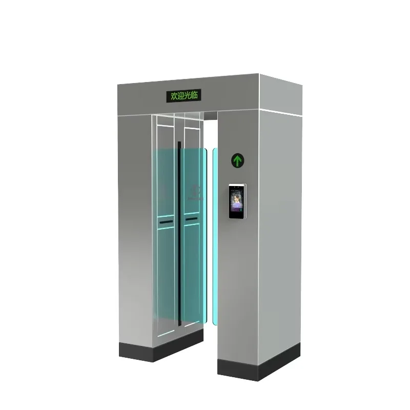 Customized access turnstiles for airports and residential communities Full-height guardrail sliding barriers
