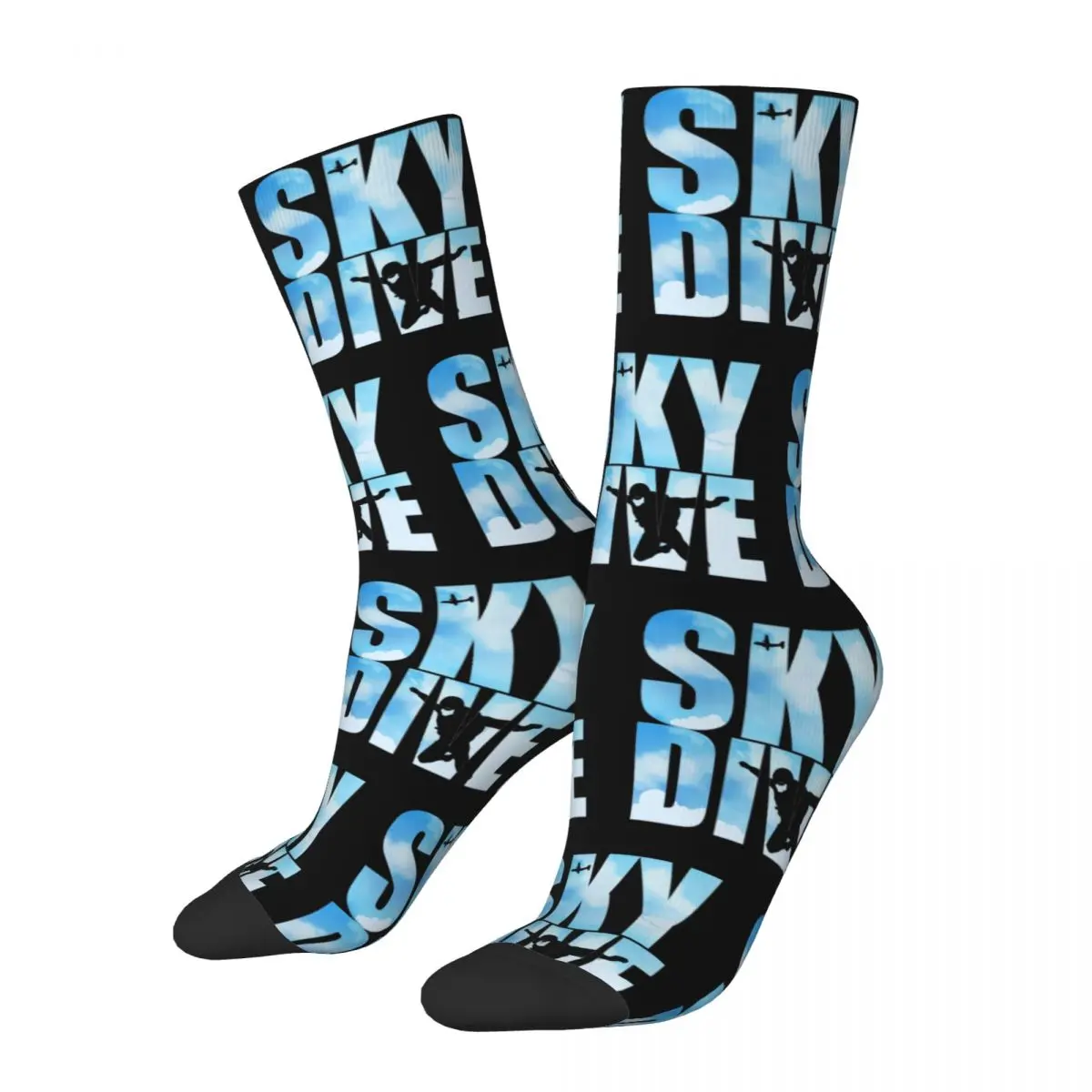 Skydiving Gifts For Skydivers Parachuting Extreme Sports Merch Socks Non-slip High Quality Middle Tube Sock Soft for Unisex Gift