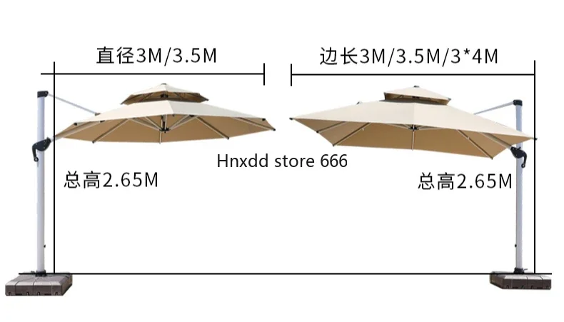 

Outdoor Parasol Courtyard Villa Garden Outdoor Terrace Balcony Roman Outdoor Umbrella