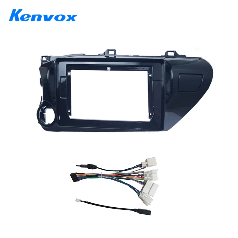 

Car Radio Fascia For Toyota HILUX REVO VIGO IMV 2016-2017 10.1 Inch 2 Din Dashboard Installation Frame Panel Trim Kit