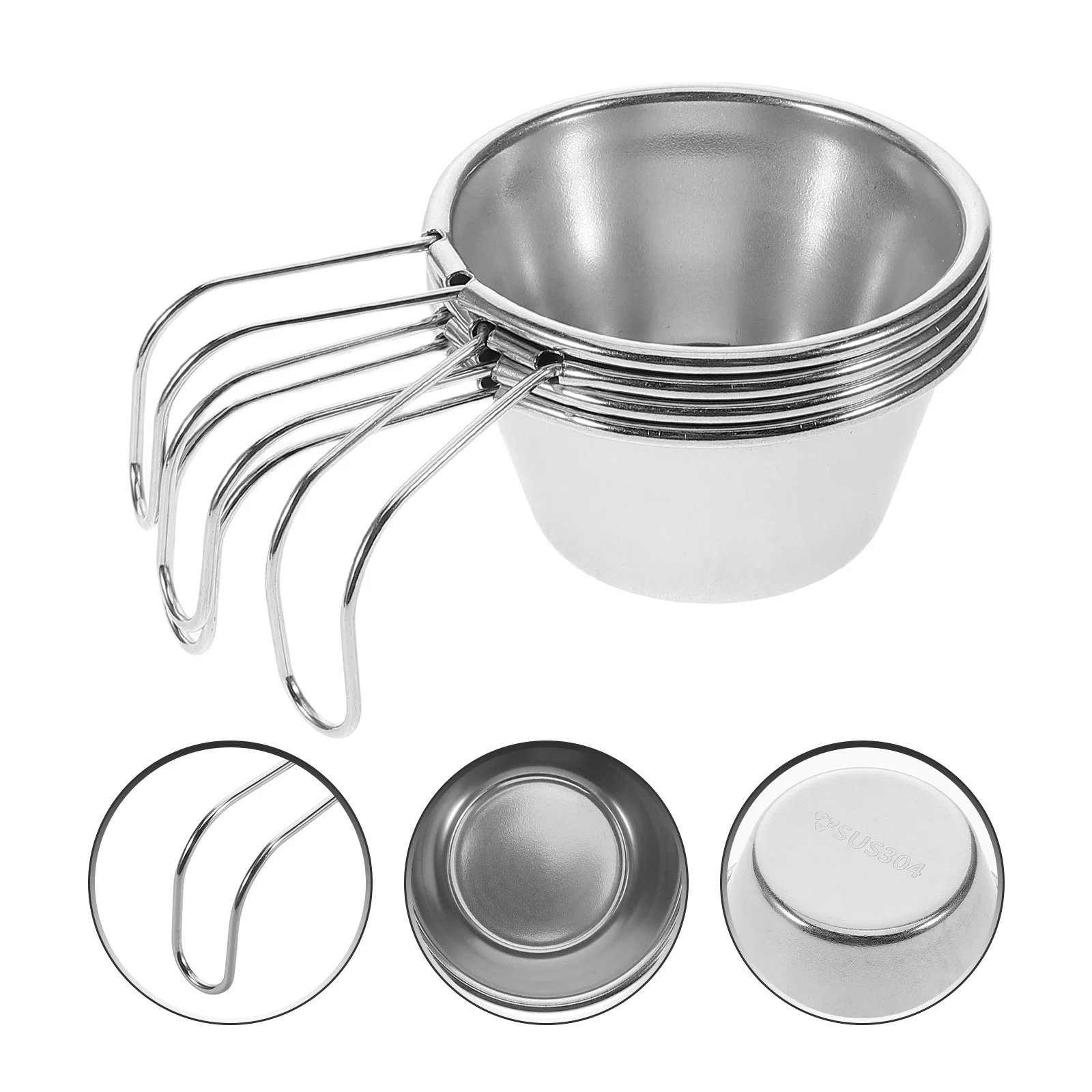 

4Pcs Mini Portable Stainless Steel Cups Small Outdoor Camping Travel Reusable Durable Beverage Cups Convenient Supplies