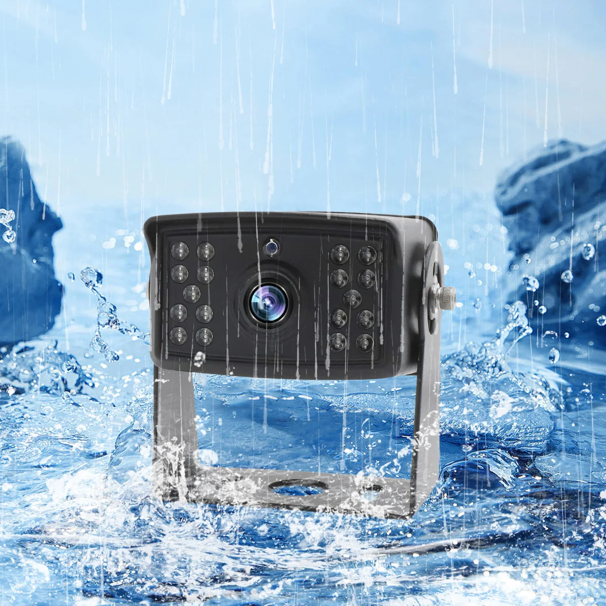 Parking Line Car Reversing Aid IP68 Waterproof Monitor Camera System Support Vehicle,mining Vehicle, Heavy Duty Equipments