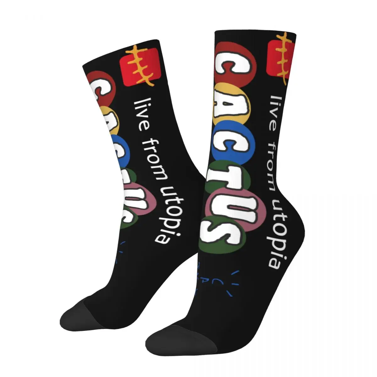 M Cactus Men Women Socks Leisure Beautiful Spring, Summer, Autumn, and Winter Dressing Gifts