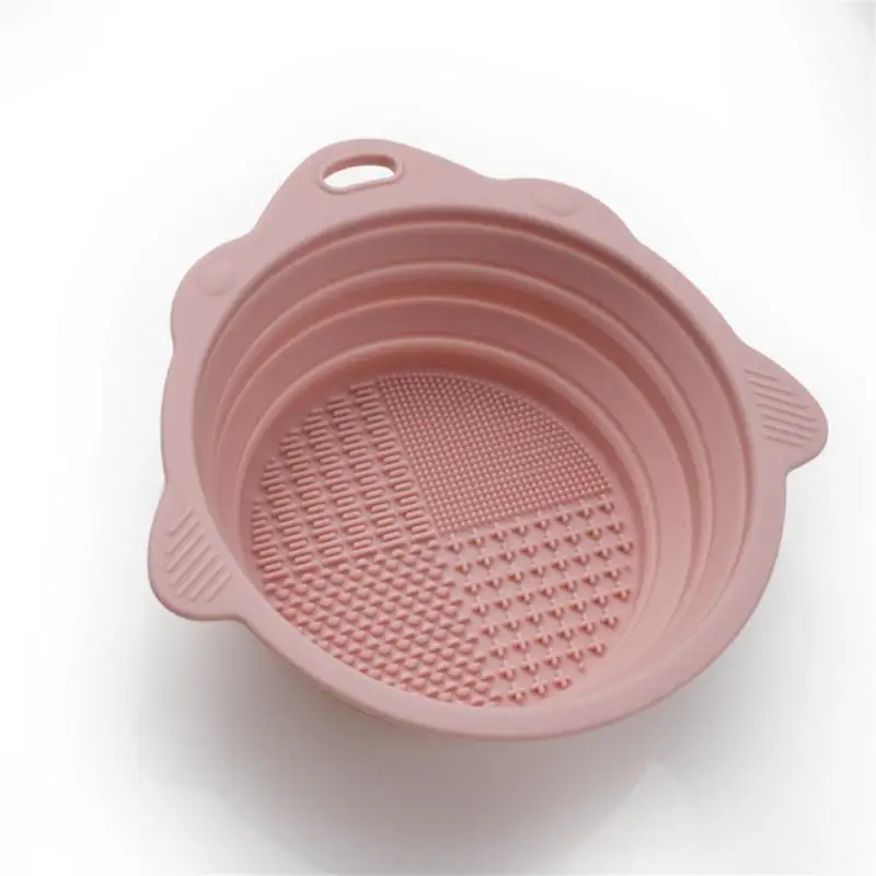 Powder Puff Washer Sponge Storage Artifact 1PCS Silicone Washing Bowl Makeup Brush Cleaning Box Make-up Egg Drying Tool Set