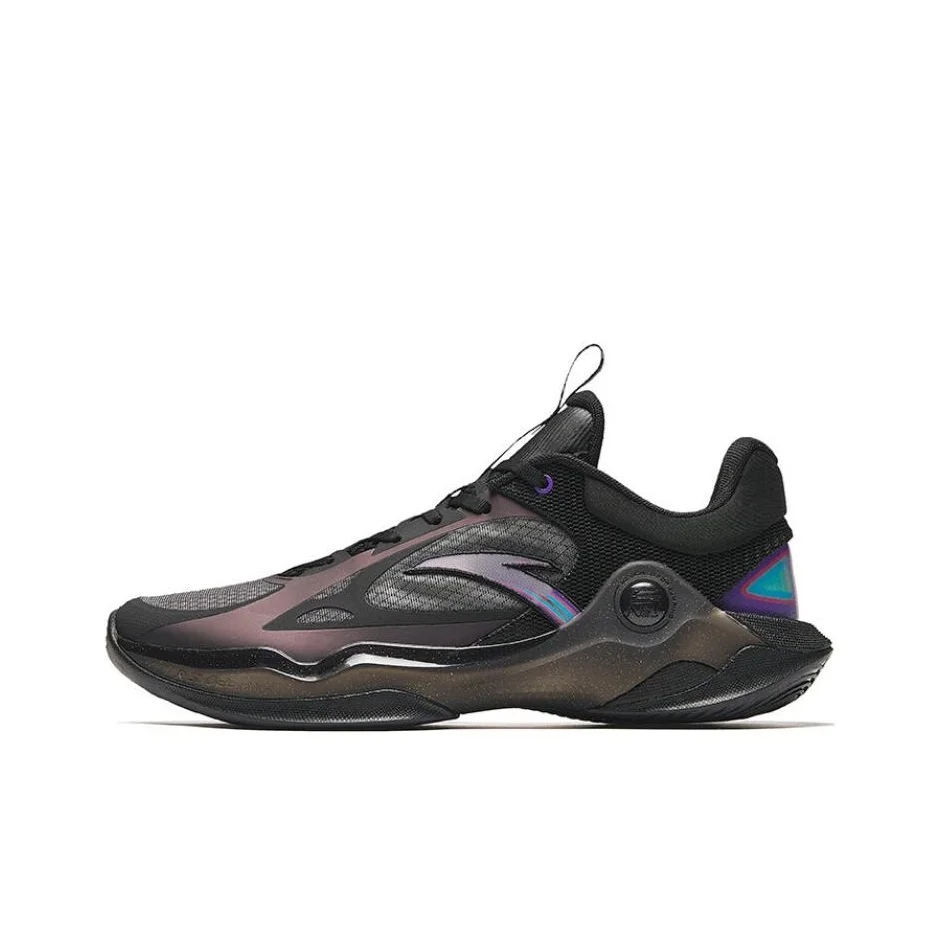 Anta Skyline RETRO Skyline RETRO Comfortable Abrasion Resistant Low top Basketball Shoes Men's Black 112431608-3
