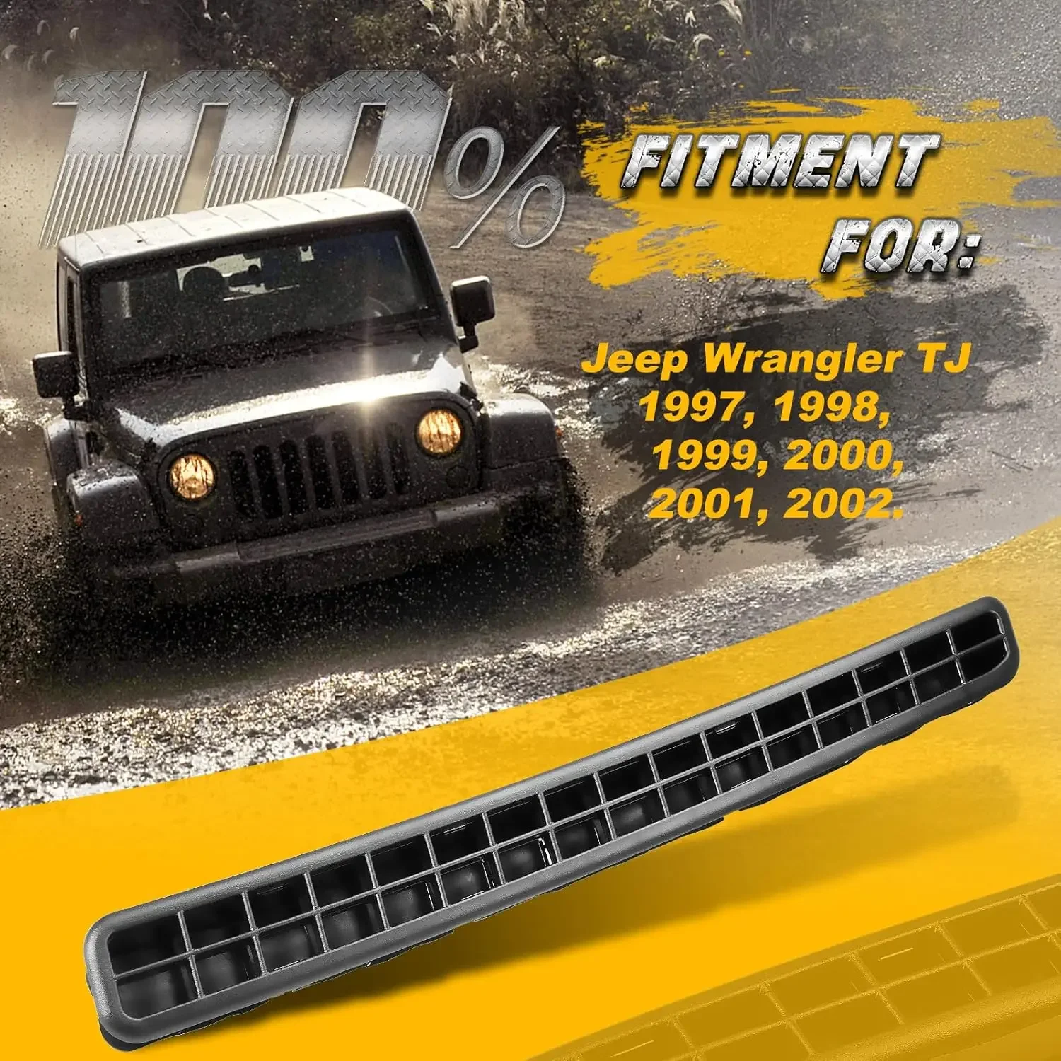 

Left Hard Top Exhauster Vent 55036307 Compatible for 1997-2002 Wrangler TJ