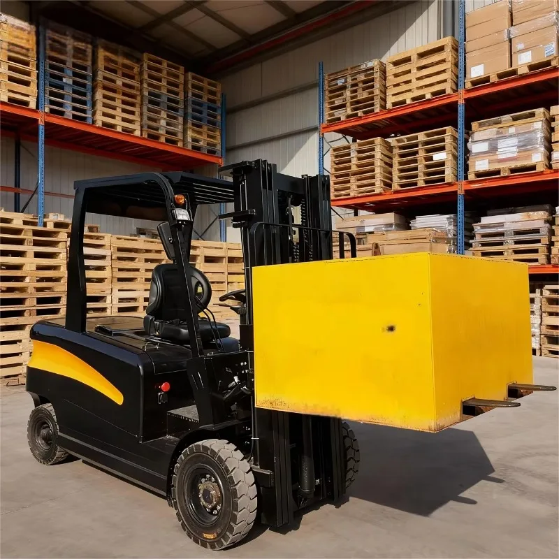 Customized 3.5 Ton Electric Forklift Lithium-Ion Battery Self Loading Portable Forklift Truck 3-9m Lifting Height Two-Stage