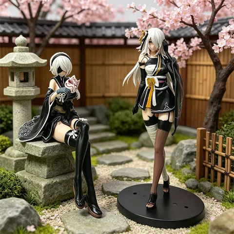 NieR YoRHa 2B A2 Kimono Action Figure Toys Colletion Model Vinyl Doll Game Peripherals