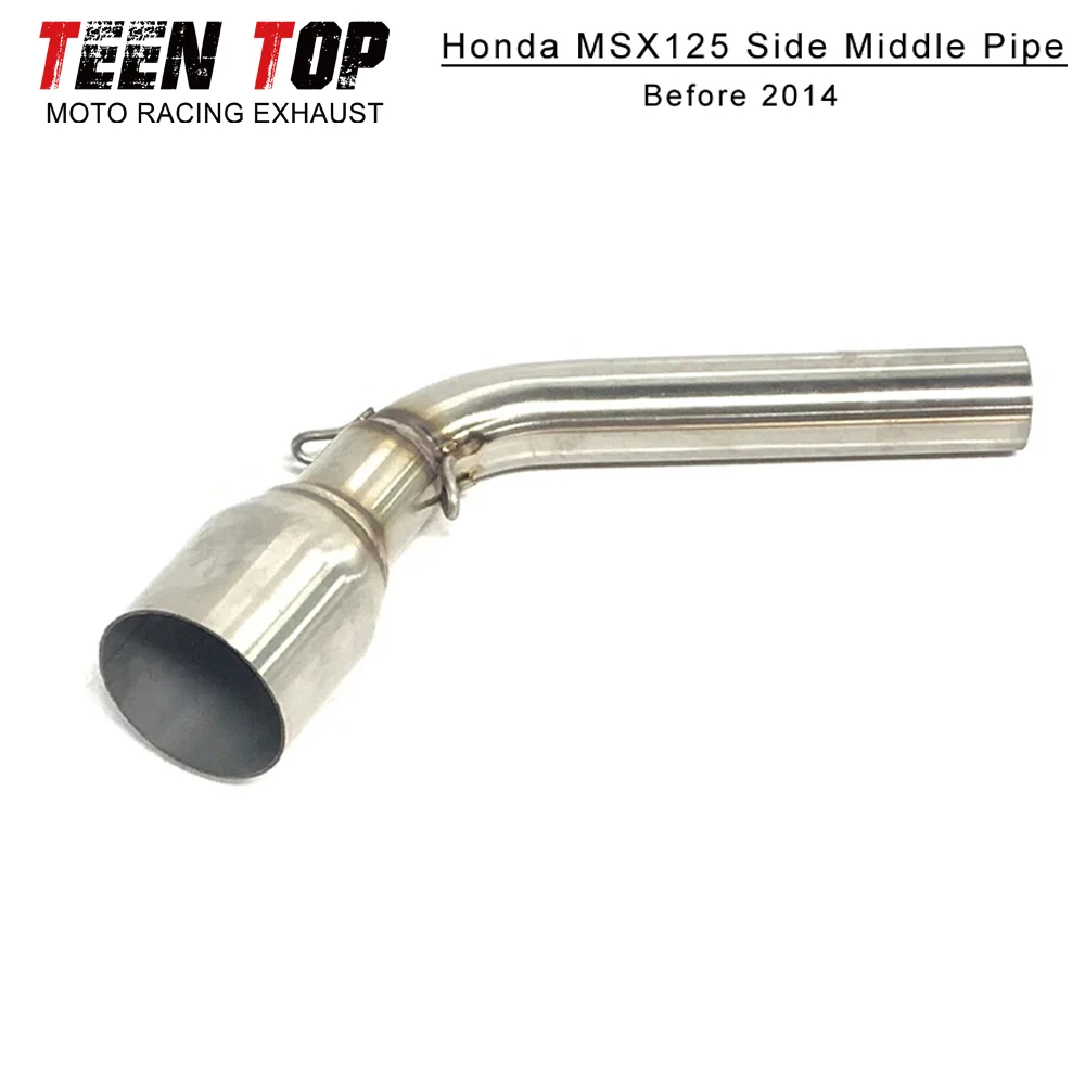 For Honda MSX125 Middle Link Pipe Stainless Steel Motorcycle Escape msx125 Before 2014  Exhaust Connection Pipe 51mm