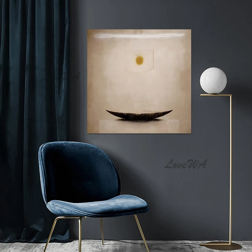 

Лидер продаж, простые абстрактные картины маслом для спальни, современный художественный дизайн, холст, настенные гобелены, картина ручной работы, безрамная