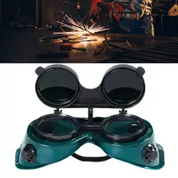 Flip up Welding Goggles Working Eye Protective Goggles Safe Glasses Adjustable Headband for Working Brazing Cutting Grinding