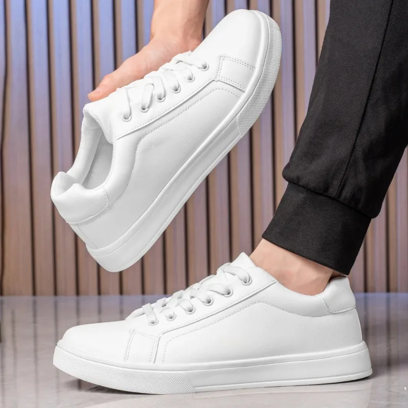 

Men Vulcanized Shoes Leather Men Shoes Sneakers Trend Casual Shoe Breathable Leisure Male Sneakers Non-slip Footwear