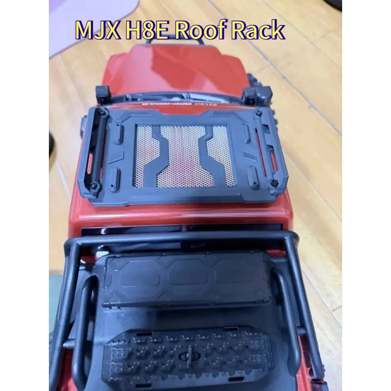 Portaequipajes de Techo para MJX HYPER GO H8E 1/8, Accesorio de Montaje en Techo sin Perforación para RC Rock Crawler Modificado