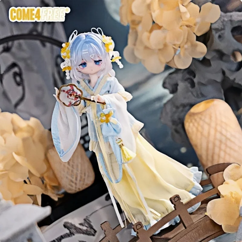 Come4free 1/8 Bjd Ob11 Doll Clothes Dress Set Coat Skirt Sachet Light Yellow and Sky Blue set Genuine In stock - view 4