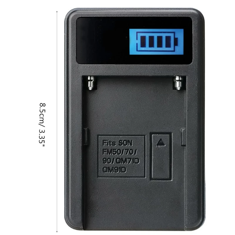 Handige LCD Micro USB-batterijladers voor NPF550/F750/F960-camera's