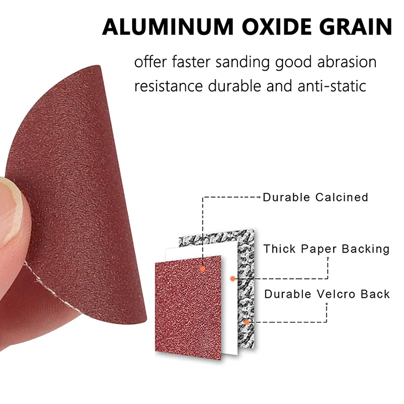 3/4/5/6/7 Inch Sanding Paper Set 40-2000 Grit Metal Polished Woodworking Abrasive Tools Dremel Accessories Consumables