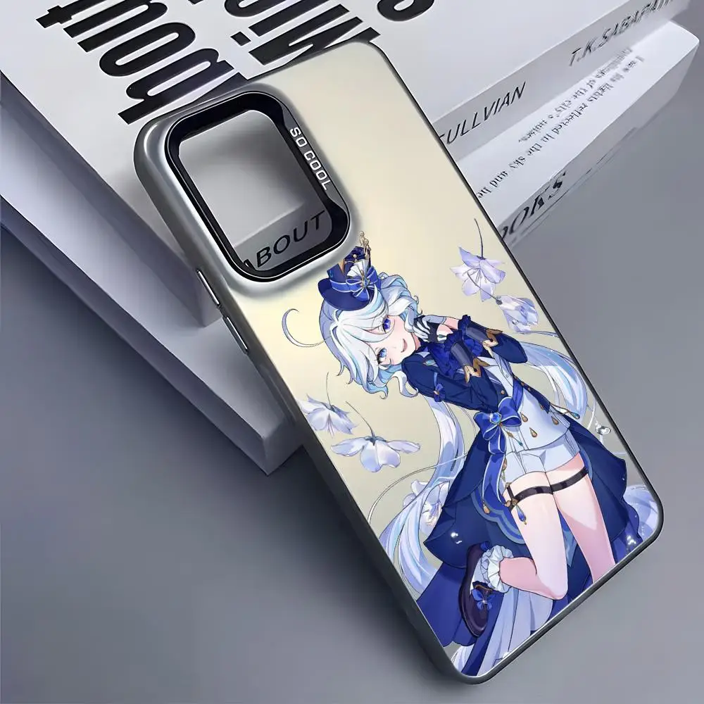 جينشين إمباكت فورينا حافظة لهاتف سامسونج جالاكسي S25 S24 S22 S23 Ultra S21 S23 Plus 5G غطاء لامع من البولي يوريثان الحراري مقاوم للصدمات Funda